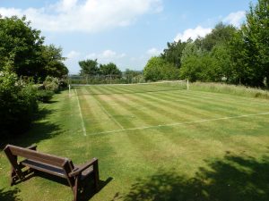 Grass Tennis court at Granary Holidays