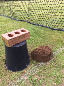 Mole building soil castles!